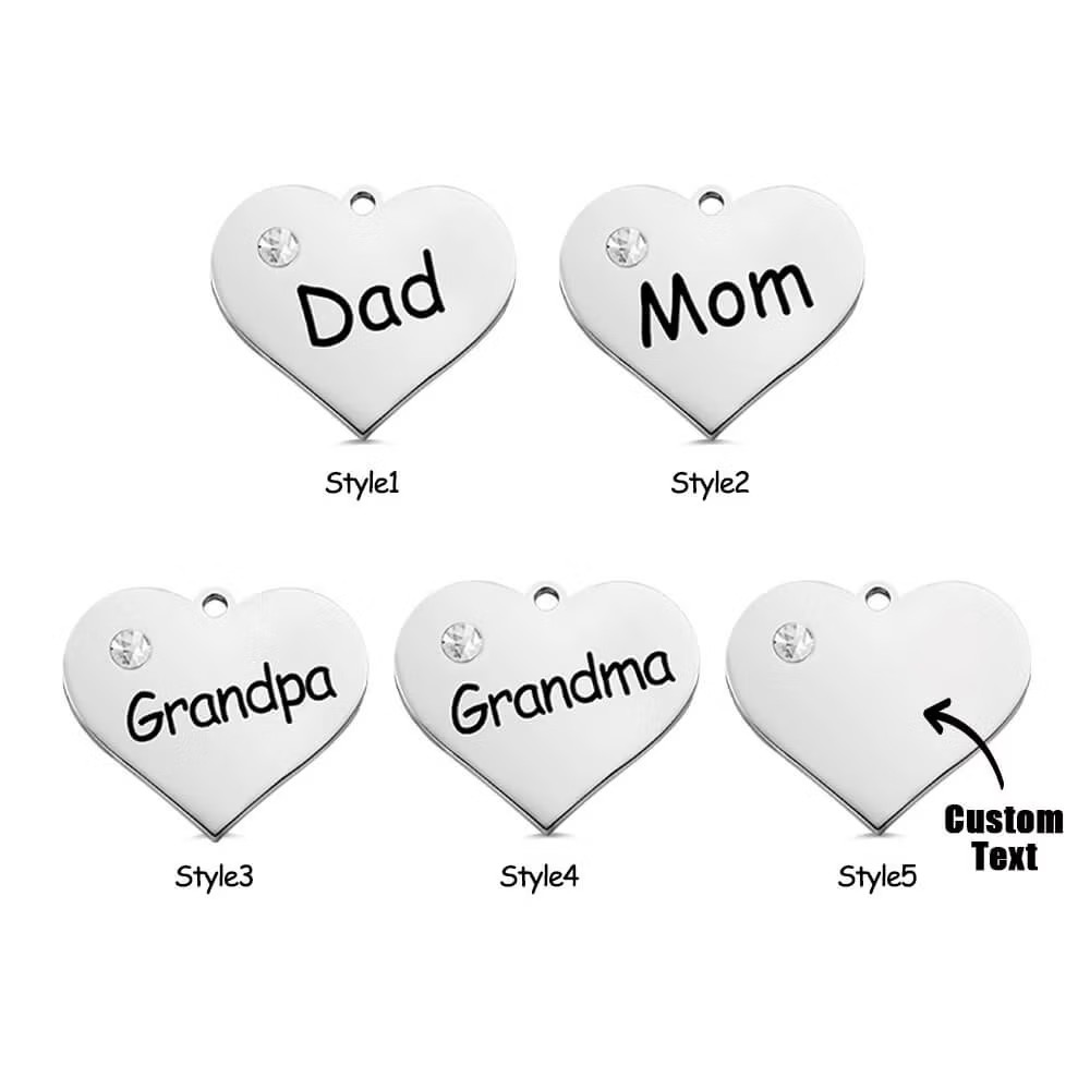 Customized Photo Charm For Bridal Memorial Bouquet